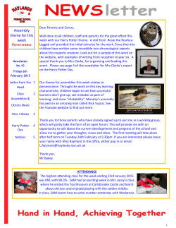 Newsletter No.10 - Haylands Primary School