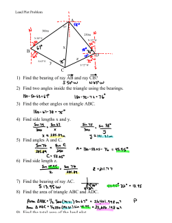 A B C D x y z Find the bearing of ray AB and ray CB? 1) Find two