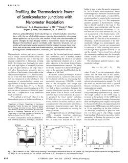 Profiling the Thermoelectric Power of Semiconductor Junctions with