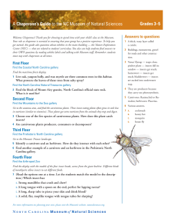 General Science - North Carolina Museum of Natural Sciences