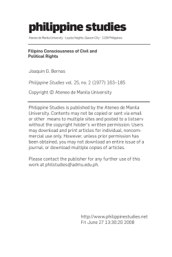 Print this article - Philippine Studies