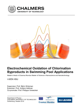 Electrochemical Oxidation of Chlorination Byproducts in Swimming