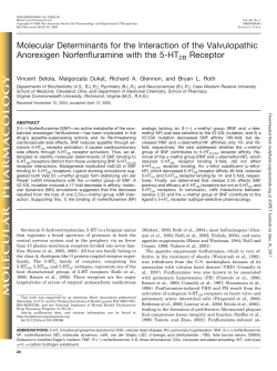 Molecular Determinants for the Interaction of the Valvulopathic