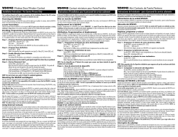 Installation Instructions - For Service Persons Only