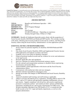 JOB DESCRIPTION TITLE - Central City Concern