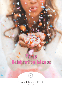 Party Celebration Brochure