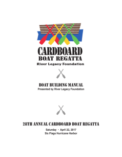 Boat Building manual 28th annual CardBoard Boat regatta