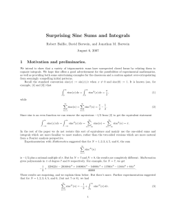 Surprising Sinc Sums and Integrals