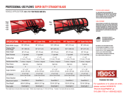 professional-use plows super-duty straight-blade