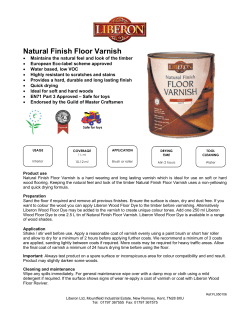 Natural Finish Floor Varnish