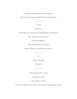 A Predictive Model Which Uses Descriptors of RNA Secondary