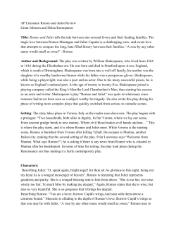 Romeo and Juliet​ tells t