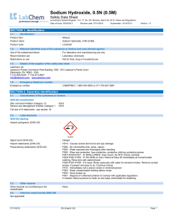 Sodium Hydroxide, 0.5N