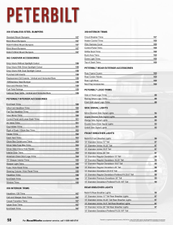 359 stainless steel bumpers 362 cabover accessories peterbilt