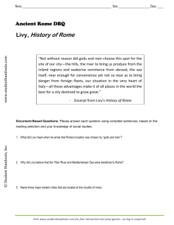 Livy, History of Rome