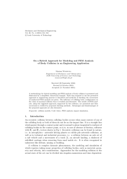 On a Hybrid Approach for Modeling and FEM Analysis of Body