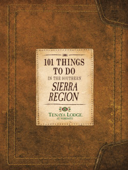 sierra region - Tenaya Lodge