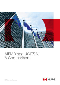 AIFMD and UCITS V: A Comparison
