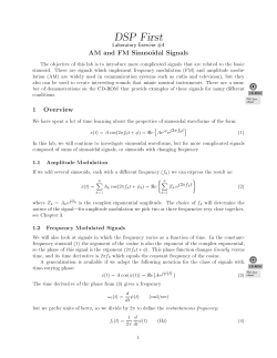 AM and FM Sinusoidal Signals