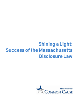 Shining a Light: Success of the Massachusetts