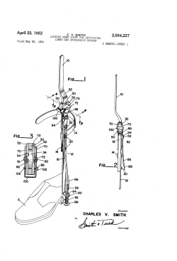 Locking knee joint for artificial limbs and orthopedic braces