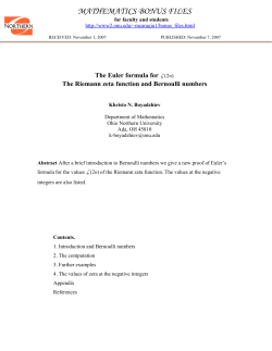 mathematics bonus files - Ohio Northern University