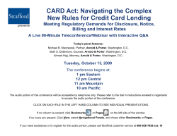 CARD Act: Navigating the Complex New Rules for Credit Card