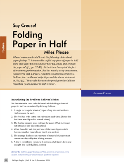 Folding Paper in Half