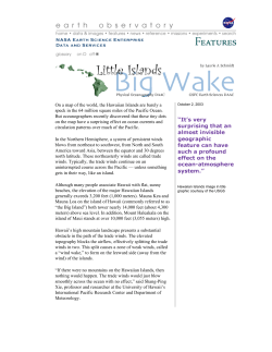 Little Islands, Big Wake