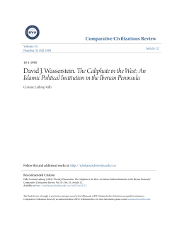 David J. Wasserstein. The Caliphate in the West