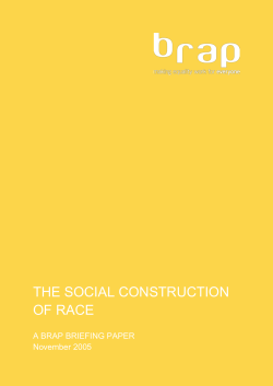 THE SOCIAL CONSTRUCTION OF RACE