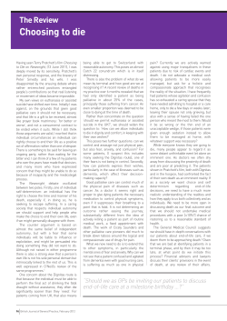 Choosing to die - British Journal of General Practice
