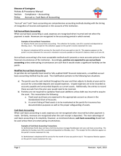 Accrual vs Cash Basis of Accounting