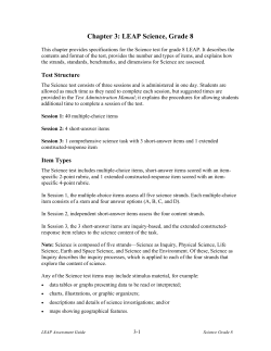 LEAP Science, Grade 8
