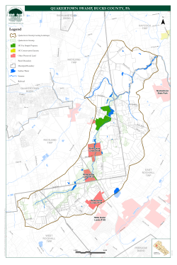 Map of our Lasting Landscape initiative for the Quakertown Swamp