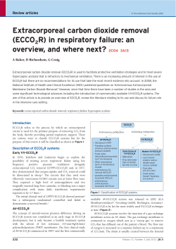 Extracorporeal carbon dioxide removal
