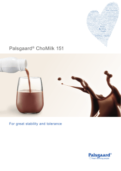 Palsgaard&reg; ChoMilk 151