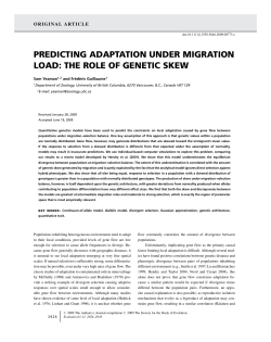predicting adaptation under migration load: the role of genetic skew