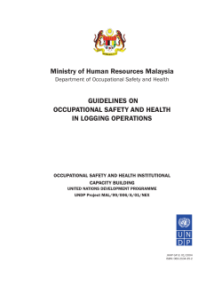 Ministry of Human Resources Malaysia GUIDELINES ON