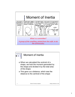 Moment of Inertia