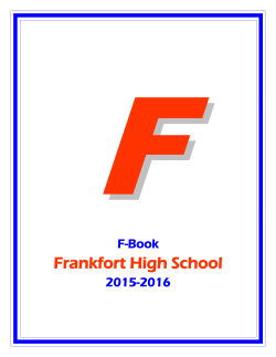 Frankfort High School - Frankfort Independent Schools