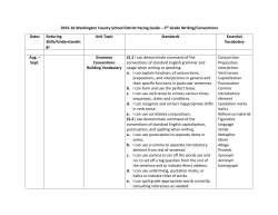2015-16 Washington County School District Pacing Guide &ndash; 5th