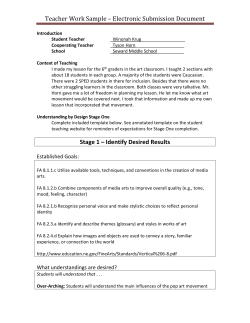 Teacher Work Sample