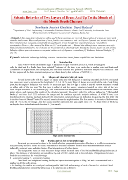 Seismic Behavior of Two Layers of Drum And Up To the Mouth of the