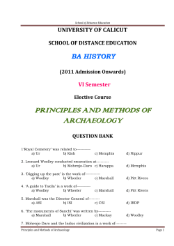 Principles And Methods Of Archaeology