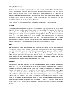 Fishing the Ciskei Coast The Ciskei coast has long been regarded