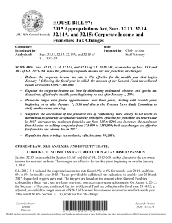 Full summary text - North Carolina General Assembly