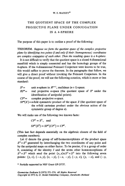The quotient space of the complex projective plane under