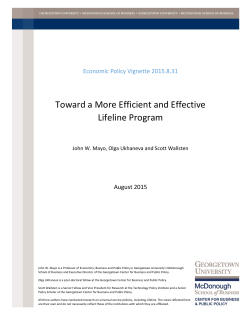 Toward a More Efficient and Effective Lifeline Program