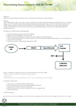 Determining banana maturity with the CI-900